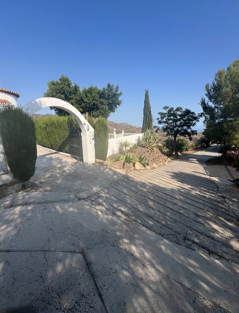 Weg bij de poort bij Casa La Fuente
